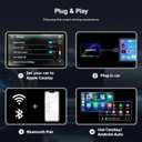 Magic AI Box, Wireless CarPlay Android Auto Adapter with Net-Flix YouTube TikTok, Built-in Play Store and Screen Mirroring, Plug and Play Video Adapter for OEM Factory Wired CarPlay Vehicles