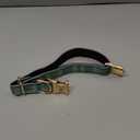 Dog Collar for Medium Dogs, Stylish Green Checkered Plaid, Elegant Reflective and Adjustable Dog Collar with Metal Buckle, Suitable for Female Dogs M