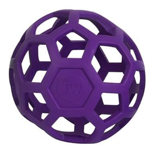 JW Pet Hol-ee Roller Dog Toy Puzzle Ball, Natural Rubber, Extra Large (7.5 Inch Diameter)