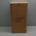 Allgala 3-PC Lantern Set 23 Inch Jumbo Deluxe Modern Indoor/Outdoor Candle Lantern Set Stainless Steel Frame Tempered Glass Rectangular Black for Garden Poolside Fireplace Wedding