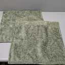 Pack of 2 Sage Green Christmas Decorative Throw Pillow Covers 18x18 Cozy Soft Chenille Accent Vintage Square Couch Pillow Covers for Home Decor Bed Sofa Living Room