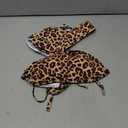 SUUKSESS Women Sexy Thong String 2 Piece Bikini Set Cheeky Halter Swimsuit (Brown, XL)