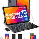 DOOGEE U11(2026) Android 15 Tablet with Keyboard,11 inch Android Tablet 16GB+128GB/2TB TF Octa-Core Gaming Tablets,90Hz Display,8580mAh,1080P,BT5.0+5G WiFi,13MP+5MP, Face ID,Metal Body