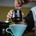 Blind Espresso Shaker 58mm with Walnut Lid | Magnetic Dosing Cup for 58 mm Portafilters | Coffee Grounds Distribution Tool
