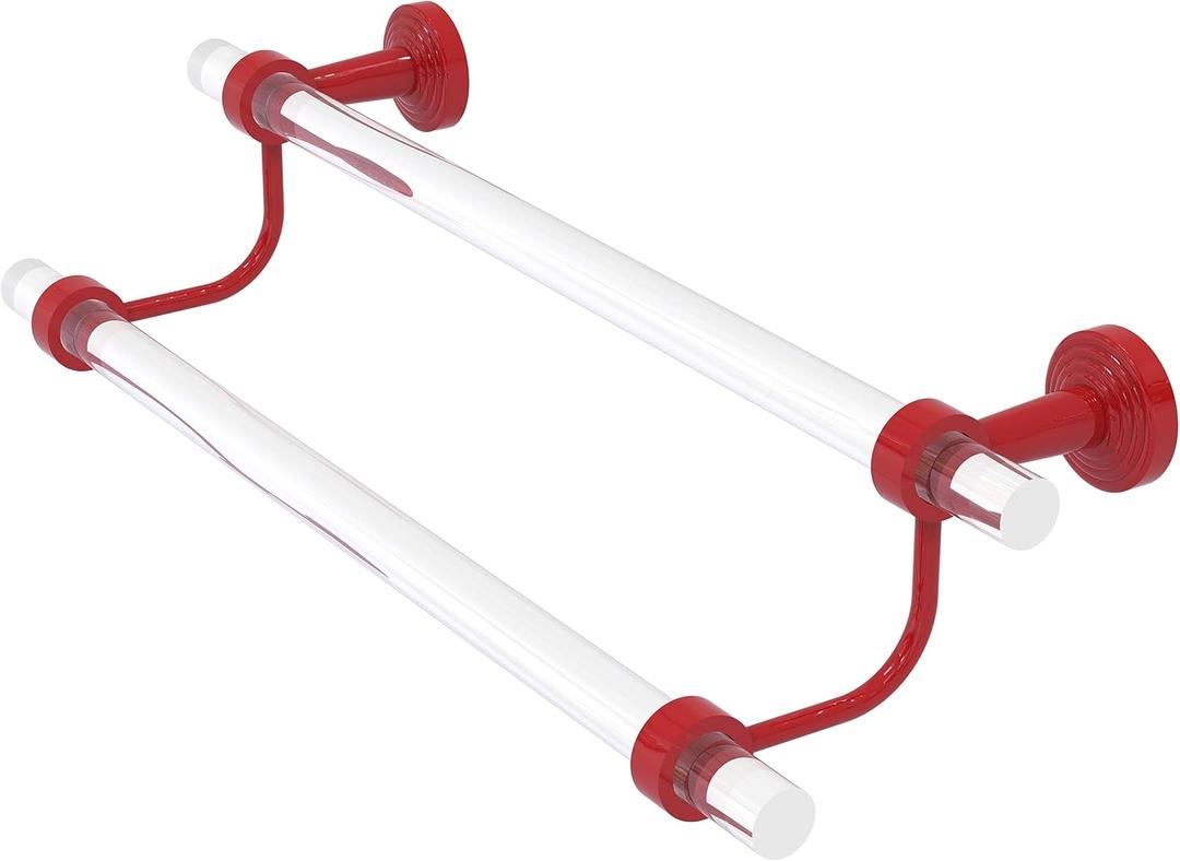 Allied Brass PB-72-36-FER Pacific Beach Collection 36 Inch Double Towel Bar, Fire Engine Red