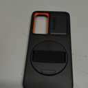 SURITCH for Samsung Galaxy S24 Case with 360 Rotatable Hand Strap Phone Grip & Invisible Kickstand & Slide Camera Cover, Rugged Shockproof Protective Cover for S24 -Black