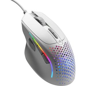 Glorious Gaming Model I 2 Wired Gaming Mouse: 9 Programmable Buttons (2 Swappable), 66g Superlight, 26k Optical Sensor, 80M Click Rated Switches, MMO/MOBA/FPS, Side Thumb Rest (White)