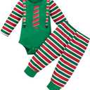 Hifot Baby Girl Boy Romper Newborn Clothes My First Christmas Long Sleeve Jumpsuit