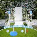 Palksky Bubble Machine with Lights for Outdoor - 2Pack, Height 47 Inches Bubbles Blower Maker for Kids Toddlers, Battery Automatic Bubbles Blower Maker for Outdoor/Indoor Wedding Birthday Party