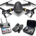 Drones with Camera for Adults 1080P, Mini Drone with Camera Foldable Drones for Adults, Altitude Hold, One Key Take Off/Land, 3D Flip, 3 Speed Mode, 15 years old up (Black-01cy)