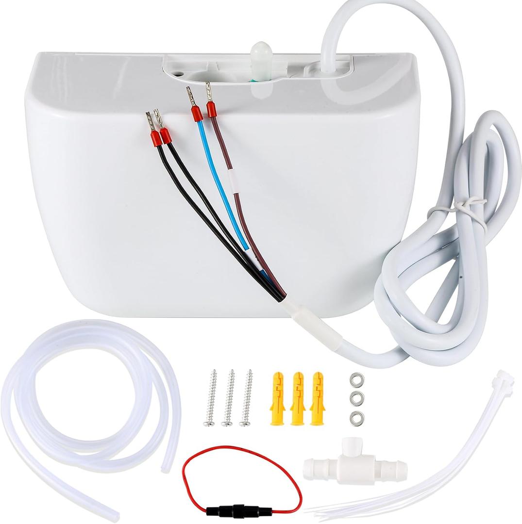 Mini Split Condensate Pump, AC Hvac Silent Condensate Pump, 100-240V, 50/60Hz, Ultra-Quiet (< 19dB), Anti-Siphon Device, Suitable for HVAC, Air Conditioners, Dehumidifiers, etc.