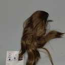 SOFEIYAN 14" Ponytail Extension, Short Wavy Claw Clip in Ponytail Hair Extension Synthetic Hairpieces Honey Blonde Mix Light Brown Layered Natural Fluffy Curly Drawstring Ponytail Hair Piece for Women