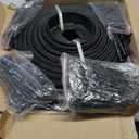 Garden edging40ft Landscape edging with 40 spikes for lawn 2 Inch Tall(Black, 40FT)