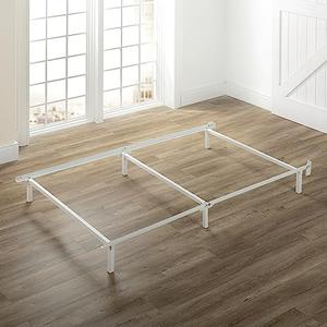ZINUS Compack Metal Bed Frame, 7 Inch Support Bed Frame for Box Spring and Mattress Set, White, Twin