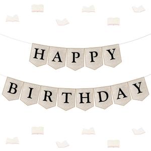 Vintage Book Birthday Party Decorations - Happy Birthday Banner, Book Club Reading Library Newspaper Birthday Party Decor for School Classroom Home Party Supplies