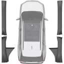 AOMSAZTO Door Sill Protector Compatible with Toyota RAV4 2019-2025: Door Sill Protector for RAV4 Entry Scuff Guard Wear-Resistant Protection