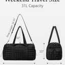 Quilted Travel Duffle Bag for Women Medium Weekender Bag Puffer Overnight Bag Large Soft Puffy Duffel Bag Carry-On Gym Bag Lightweight Personal Item Travel Bag for Trips Business Sport Airplane