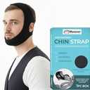 Massner Premium Chin Strap for Sleeping, Breathable, Comfortable CPAP Chin Strap for snoring- Airflow jaw Strap for Men and Women, Adjustable Snore Stopper Chin Strap, Keep Mouth Closed While Sleeping