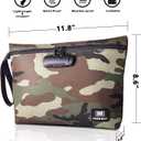Free Boy Smell Proof Bags 11.8"x8.6"Durable Odor Proof Stash Bag with Combination Lock,Smell Odor Case Container