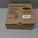 SUNTHIN White Outdoor String Lights, 48FT White Patio Lights with 25 G40 Shatterproof LED Bulbs(1 Spare), Waterproof Hanging Outside Lights for Porch, Deck, Garden, Pergola, Bistro