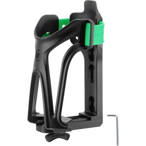 ROCKBROS Motorcycle Water Bottle Holder Bike Cup Holder - Bottle Size Adjustable for Handlebar & Frame for 2.3-3.74" Diameter Bottles,Bike Green