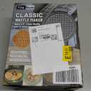 FineMade 7 Inches Round Classic Waffle Maker Machine, Mini Waffle Maker, Non-stick Waffle Irons, Thin Waffle Maker Crispy, Black