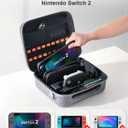 STARTRC GAMES Switch 2 All in One Carrying Case for Nintendo Switch 2, Portable Hard Travel Case with Game Card Slots, Portable Storage Carry Bag for Switch 2 Console Pro Controller Accessories (Grey)