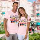 BANGELY Family Vacation Shirts 2025: Magical Family Matching Outfits Family Trip T-Shirts Casual Summer Travel Tops (Large, Pink (Men))