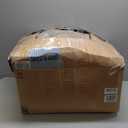 EHEYCIGA Curved Dog Stairs Ramp for High Beds, 5-Step Extra Wide Dog Steps for Small Dogs and Cats, Pet Stairs for High Bed Climbing, Non-Slip Balanced Pet Step Indoor, Camel