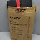 JOYMOOP Black and Red Broom and Dustpan Set, Upright Angle Design with Built-in Comb Teeth for Home, Office, Hard Floors