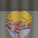 HOZIY Tween Girls Bathing Suits Size 10-12 Girl Two Piece Swimsuits Bikinis Tiered Flounce Swim Suits Pink Floral Flower Preteen