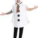 Seasons Adult Snowman Costume for Christmas Holiday Cosplay Party