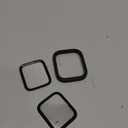 EWUONU [2 Pack] for Apple Watch Screen Protector 44mm SE 3/2 SE Series 6 5 4, Titanium Alloy Bumper + Tempered Glass, Full Coverage Waterproof Non-Bubble Anti-Scratch HD Clear Film for iWatch 44mm,Black