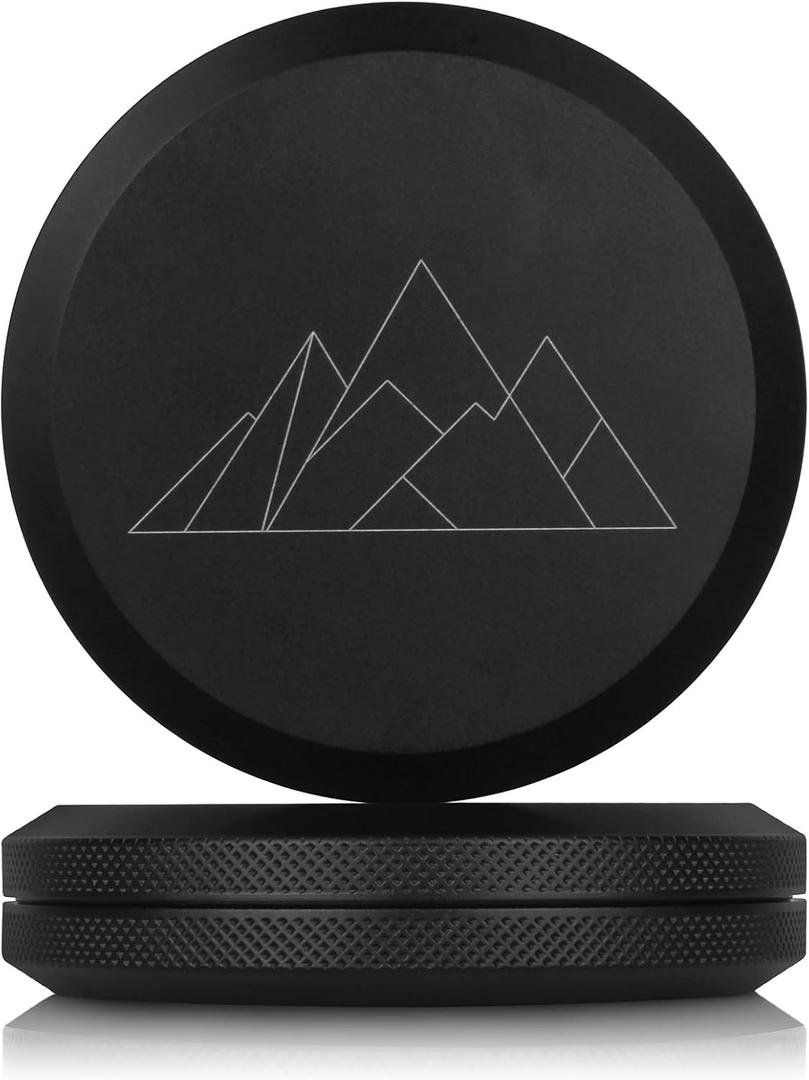 Slim Metal Zyn Container, Airtight & Odor-Proof Pouch Holder for Zyn, Caffeine & Energy Pouches, Premium Anodized Aluminum Zyn Can, Discreet & Portable Zyn Tin (Black | Mountain Engraved)