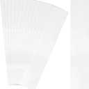 PH PandaHall 7.839 inch 60 Pack Plastic Poly Bags, 2 Mil Tubular Transparent Plastic Poster Tube, Flat open long sleeves for Wigs, Posters, Popcorn, Blueprint, Unsealed