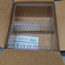 STORi Stackable Clear Plastic CD Organizer with Rubber Feet | Rectangular Jewel Cases Holder Perfect for Theatre Room | Holds up to 30 CD Cases | Made in USA