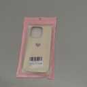 Jmltech for iPhone 15 Pro Case Silicone Women Girls Heart with Soft Anti-Scratch Microfiber Lining Protective Phone Case for iPhone 15 Pro Stone White