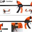 Quick Release Ratchet Bar Clamps for Woodworking (2 Pieces Set 18'') - Light Duty Adjustable One-Handed Clamp for Woodworking & Furniture Manufacturing & Assembly