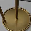 Paper Towel Holder Countertop, Standing Paper Roll Holder with Anti Slip Weighted Base, Stainless Steel Freestanding Paper Towel Holder for Kitchen, Gold