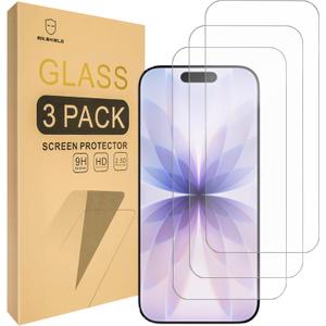 Mr.Shield Screen Protector compatible with iPhone 17 Pro Max [6.9 Inch] [Tempered Glass] [3-PACK] [Japan Glass with 9H Hardness]