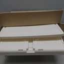 CTSNSLH 4 Tier Plastic Storage Bins and Boxes Organizer - Stackable with Lids for Bedroom, Living Room, Office - Foldable Containers (White)