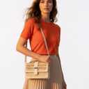 Small Straw Purse for Women Summer Beach Crossbody Bag Woven Handbags and Purses with PU Leather Top Handle