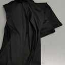 GORGLITTER Women's Off Shoulder Bodycon Maxi Dress High Slit Long Sleeve Club Flowy Long Dresses Wedding Guest Dress Fall (Large, Black)