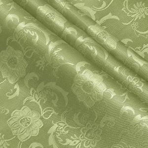 KKJIAF Sage Green Satin Jacquard Fabric - 2 Yard, 60 Inch Wide Shiny Sunflower Pattern Silky Brocade Fabric for Tablecloth, Table Runner, Napkins, Dress, Bedding Sheet, DIY Crafts