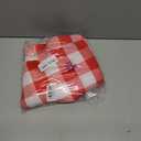 Hiasan Checkered Tablecloth Rectangle, 30 x 60 Inch - Waterproof and Wrinkle Resistant Table Cloth for Picnic, Dinner, Party and Christmas, Washable Polyester Fabric, Red and White Gingham Pattern