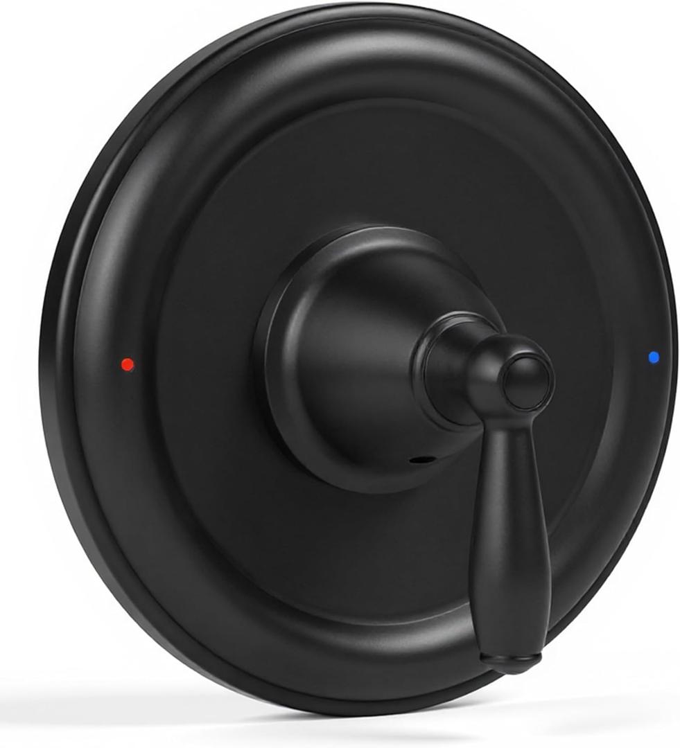 Shower Handle Replacement for Moen T2151BL Posi Temp Valve Traditional Shower Trim Kit,Matte Black