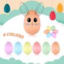 Geiserailie 24 Pcs Easter Ceramic Eggs 2.44" DIY Easter Eggs Basket Stuffer Paint Party Favors Decorations Craft Set for Hunt, Home Decor, Keepsake Gift(Soft Color)