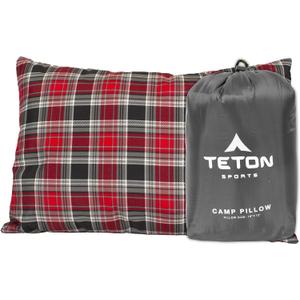 TETON Sports Camp Pillow; Great for Travel, Camping and Backpacking; Washable, Grey