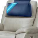 Recliner Headrest Pillow, Adjustable Comfort Neck & Head Support Pillow, Soft Velvet Non-Slip Headrest for Pain Relief & Relaxation, Ideal for Recliner, Couch, Chair, Sofa (Navy Blue)