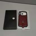 for iPhone 17 Pro Leather Case with Stand, Anti-Slip Grip Ring, Fits for MagSafe (Burgundy, IP17 Pro-6.3inch)